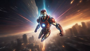 Iron Man Soaring, iron-man, superheroes, artwork, digital-art, art, artist, deviantart HD wallpaper