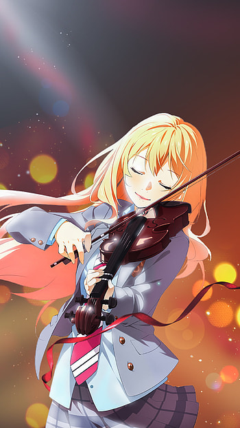 violin, Kaori Miyazono, Anime, Your Lie in April HD phone wallpaper