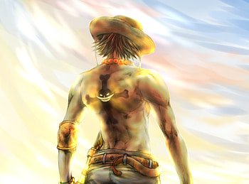 Anime, One Piece, artwork, Portgas D. Ace, pirate HD wallpaper