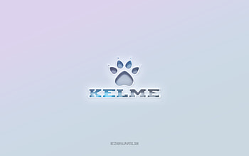 Kelme logo, cut out 3d text, white background, Kelme 3d logo, Kelme emblem, Kelme, embossed logo, Kelme 3d emblem HD wallpaper
