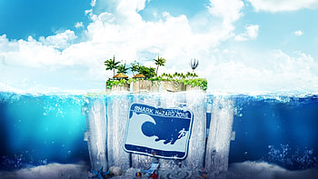 Shark Hazard Zone - Frutiger Aero Inspired, Frutiger Aero HD wallpaper