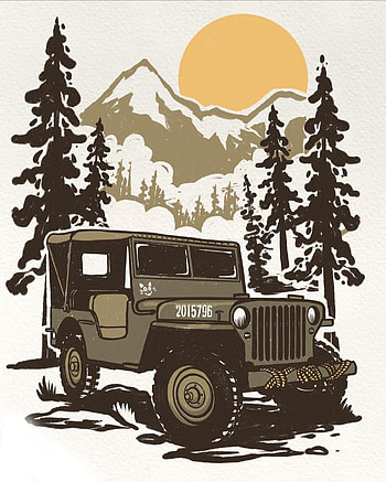 Jeep, car, willys, stickers HD phone wallpaper