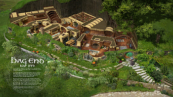 Bag End, Hobbiton — The Lord of the Rings Ultra, movie, The Lord Of The Rings, Hobbiton HD wallpaper