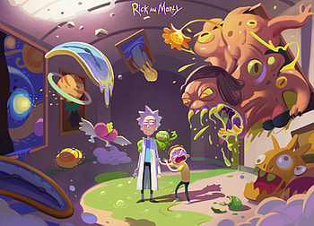 Rick And Morty Art, rick-and-morty, cartoons, tv-shows, rick, morty, animated-tv-series, artwork, artist, digital-art, artstation HD wallpaper