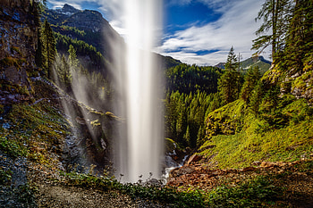 Johannes Waterfall, Austria, nature, waterfall HD wallpaper