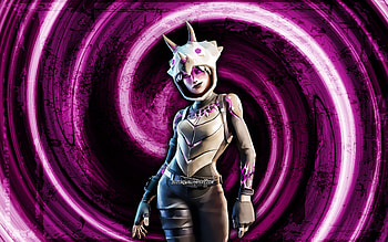 Dark Tricera Ops, purple grunge background, Fortnite, vortex, Fortnite characters, Dark Tricera Ops Skin, Fortnite Battle Royale, Dark Tricera Ops Fortnite HD wallpaper