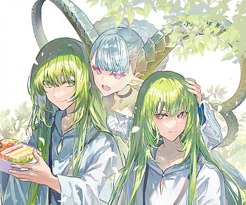 Lancer (Fate/Grand Order), Kingu (Fate/Grand Order), Tiamat (Fate/Grand Order), Anime, Fate/Grand Order HD wallpaper