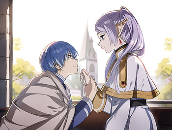 Himmel & Frieren, Anime, Frieren: Beyond Journey's End, Himmel (Frieren: Beyond Journey's End), Frieren (Frieren: Beyond Journey's End) HD wallpaper