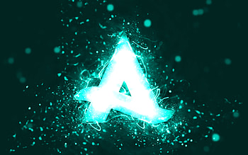 Afrojack turquoise logo, , dutch DJs, turquoise neon lights, creative, turquoise abstract background, Nick van de Wall, Afrojack logo, music stars, Afrojack HD wallpaper