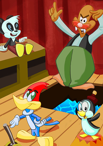 Chilly Willy Animation, Woody and friends, ArtStation artwork HD phone wallpaper
