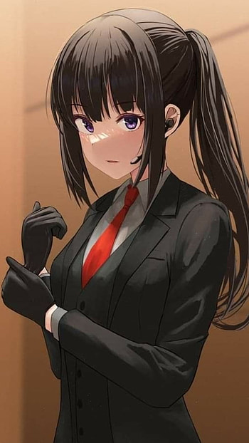 Lycoris Recoil Takina, art, anime HD phone wallpaper