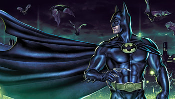 Batman Michael Keaton Comic, batman, superheroes, artwork, digital-art HD wallpaper