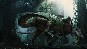 Spinosaurus, Prehistoric giant, Jurassic Park, Dinosaur HD wallpaper
