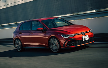 Volkswagen Golf GTI, , highway, 2022 cars, JP-spec, motion blur, 2022 Volkswagen Golf, german cars, Volkswagen HD wallpaper