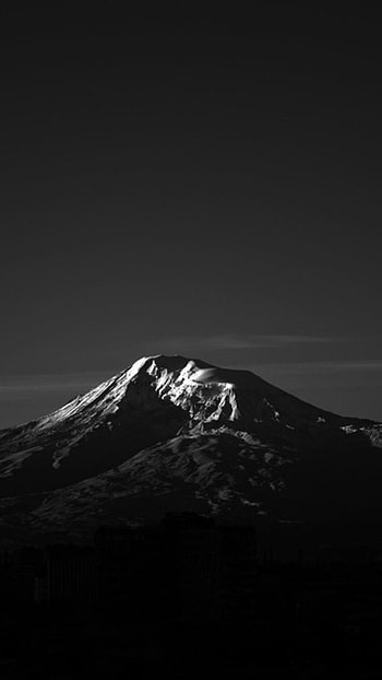 Full Black, Dark, Mountain HD phone wallpaper