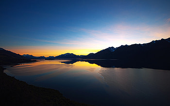 Lake Amazing Sunset, nature, sunset, lake HD wallpaper