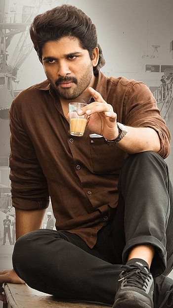 Allu Arjun , Tea, Cutting Glass HD phone wallpaper