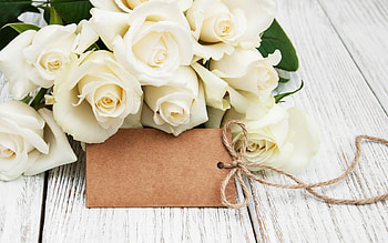 White roses, flowers is, bouquet, buds, roses, wedding, love, Communities white, romantic HD wallpaper