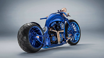 Blue Edition, Harley-Davidson HD wallpaper