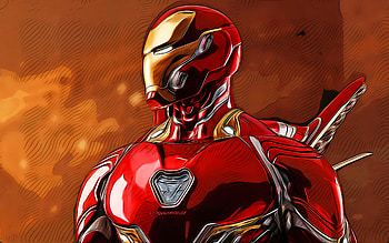 IronMan, , vector art, superheroes, Marvel Comics, creative, Iron Man HD wallpaper