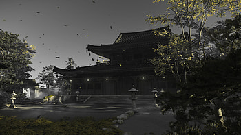 Ghost Of Tsushima - Omi Monastery House HD wallpaper