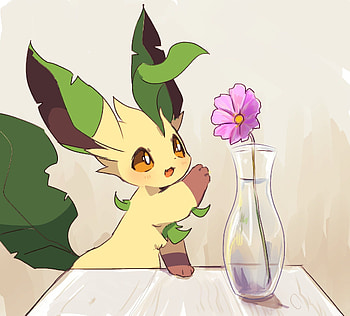 Leafeon , Whitelate, Cute Pokemon HD wallpaper