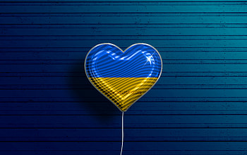 I Love Lower Austria, , realistic balloons, blue wooden background, Day of Lower Austria, austrian states, flag of Lower Austria, Austria, balloon with flag, States of Austria, Lower Austria flag, Lower Austria HD wallpaper