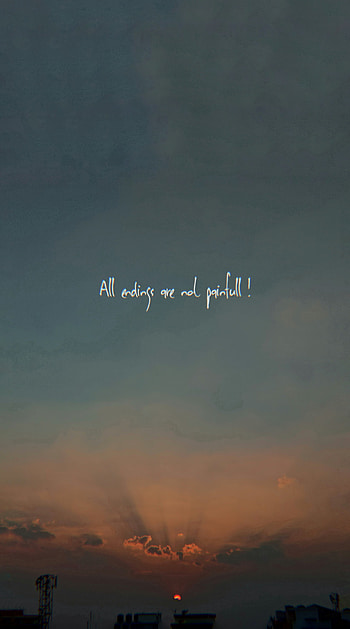 Hope, sunset, quotes HD phone wallpaper