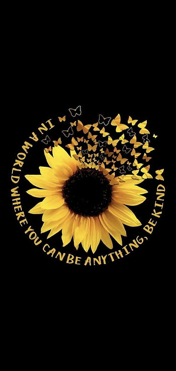 Sunflower Butterfly, encourage, Butterflies HD phone wallpaper