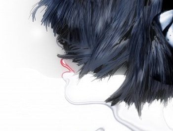 Woman, vector, hair, mouth HD wallpaper