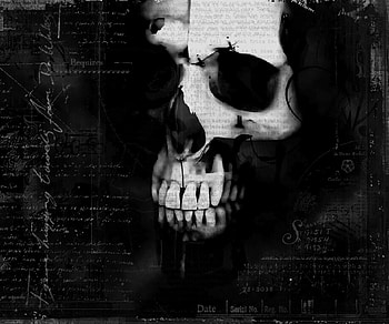Dark, Skull, Horror, Scary HD wallpaper