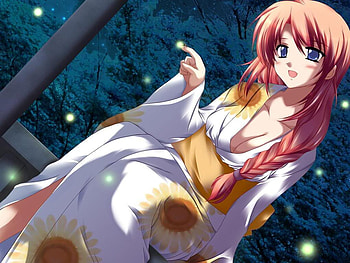 cute girl,white kimono,with fireflies, cute girl, white kimono, with fireflies HD wallpaper
