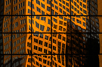 — Golden Window Facade Reflection, Window, Building, Architecture, graphy HD wallpaper