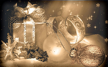 Christmas Balls, sepia, balls, holliday, christmas HD wallpaper