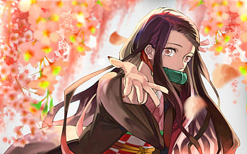 Nezuko Kamado, , spring, Demon Slayer, protagonist, Demon Slayer Kimetsu no Yaiba, creative, manga, Demon Hunter, Nezuko Kamado Kimetsu no Yaiba, Kamado Nezuko HD wallpaper