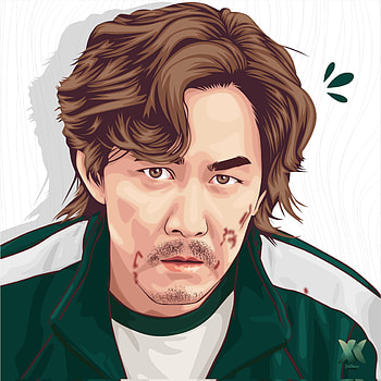 Seong gi hun, head, squid Game HD phone wallpaper