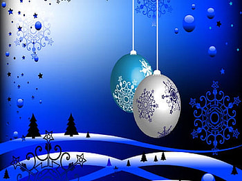Abstract Blue Christmas Art, blue, holidays, abstract, christmas, textures HD wallpaper