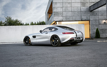 Tuning, Cars, Side View, Amg, Mercedes-Benz, Gt, Silver, Silvery HD wallpaper