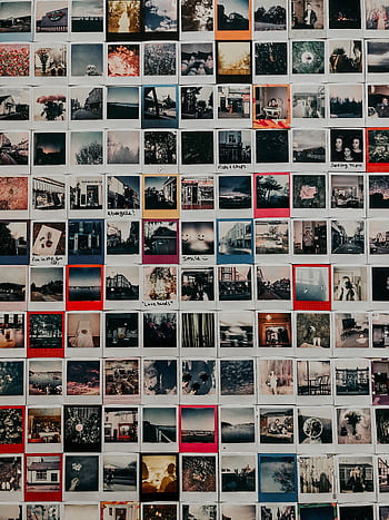 A nostalgic collage of vintage Polaroid , capturing memories and creativity. HD phone wallpaper