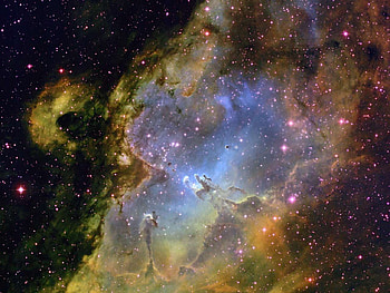 Neon Nebula, space, colors, stars, galaxy HD wallpaper