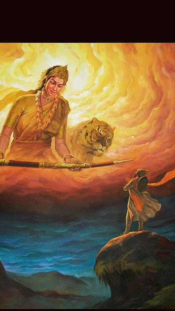 Shivaji Maharaj Live, Goddess Tulja, talwar, shivaji maharaj HD phone wallpaper