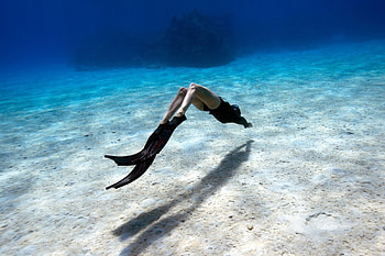 Sea bottom, diving HD wallpaper
