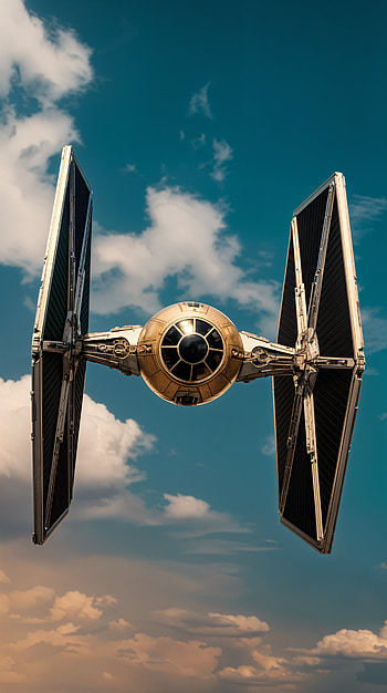 TIE Fighter : Soar Among the Stars, TIE Fighter, spaceship, Sci Fi, space, spacecraft HD phone wallpaper