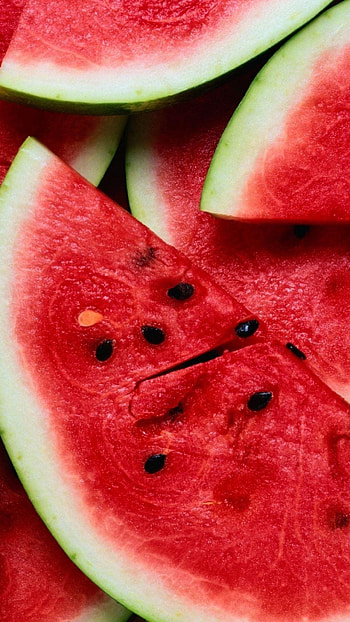 Juicy watermelon slices, Refreshing summer treat, Sweet and delicious, Fruit salad ingredient HD phone wallpaper