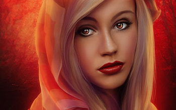 Beauty in Her Eyes, softness, red, face, Eyes, lovely, woman, beauty, female HD wallpaper