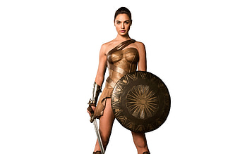Wonder Woman (2017), wonder woman, shield, diana, Gal gadot, girl, actress, woman, fantasy, comics, movie HD wallpaper