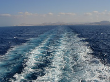 Homeward bound, sea, island, holiday, ship, oceon HD wallpaper