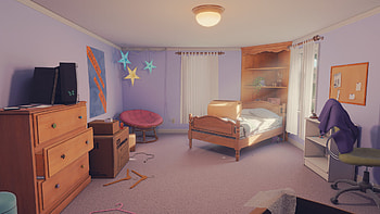 Open Roads Game Bedroom Scene, video game, Open Roads, bedroom HD wallpaper