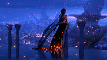 Wlop Anime Girl Platinum Conception , anime-girl, anime, artist, artwork, digital-art, deviantart HD wallpaper