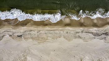 Nature, Sea, View From Above, Coast, Surf HD wallpaper